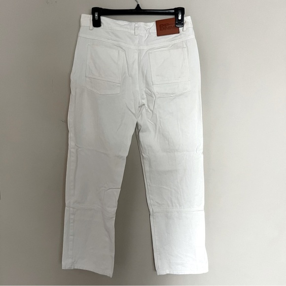 NWOT Princess Polly Pawley white denim cargo pants. - Picture 7 of 11